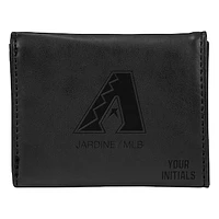 Black Arizona Diamondbacks Personalized Trifold Wallet