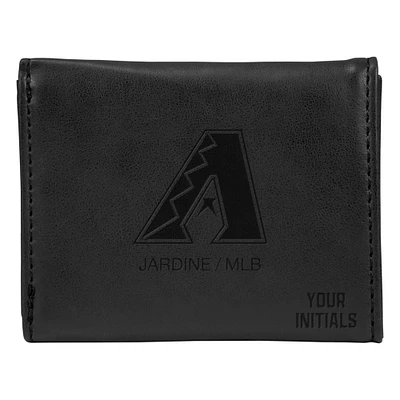 Black Arizona Diamondbacks Personalized Trifold Wallet