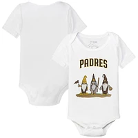Infant Tiny Turnip White San Diego Padres Gnomes Bodysuit