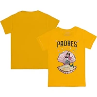 Infant Tiny Turnip Gold San Diego Padres Mermaid T-Shirt