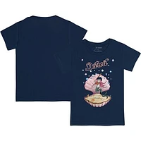 Infant Tiny Turnip Navy Detroit Tigers Mermaid T-Shirt