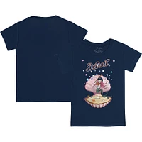 Infant Tiny Turnip Navy Detroit Tigers Mermaid T-Shirt