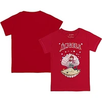 Infant Tiny Turnip Red Los Angeles Angels Mermaid T-Shirt