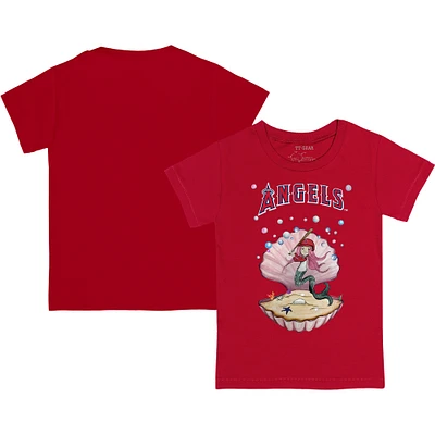 Infant Tiny Turnip Red Los Angeles Angels Mermaid T-Shirt
