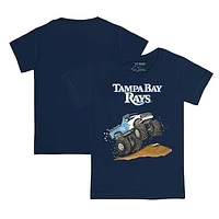 Infant Tiny Turnip Navy Tampa Bay Rays Monster Truck T-Shirt