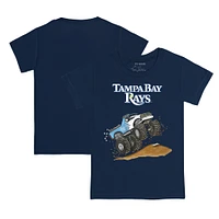 Infant Tiny Turnip Navy Tampa Bay Rays Monster Truck T-Shirt