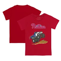 Infant Tiny Turnip Red Philadelphia Phillies Monster Truck T-Shirt