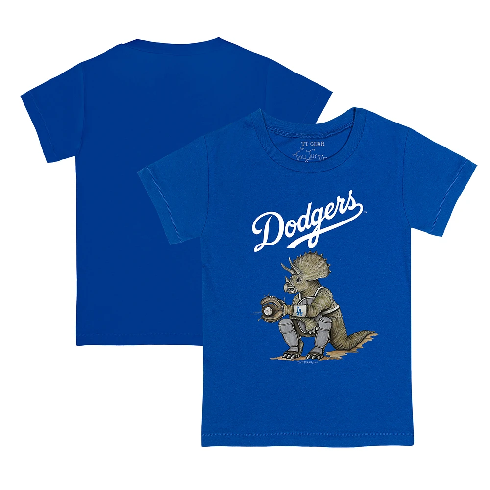 Infant Tiny Turnip Royal Los Angeles Dodgers Triceratops T-Shirt