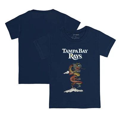 Infant Tiny Turnip Navy Tampa Bay Rays 2024 Year of the Dragon T-Shirt