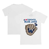 Toddler Tiny Turnip White Toronto Blue Jays Butterfly Glove T-Shirt