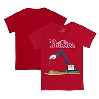 Toddler Tiny Turnip Red Philadelphia Phillies Excavator T-Shirt