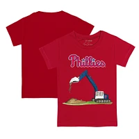 Toddler Tiny Turnip Red Philadelphia Phillies Excavator T-Shirt