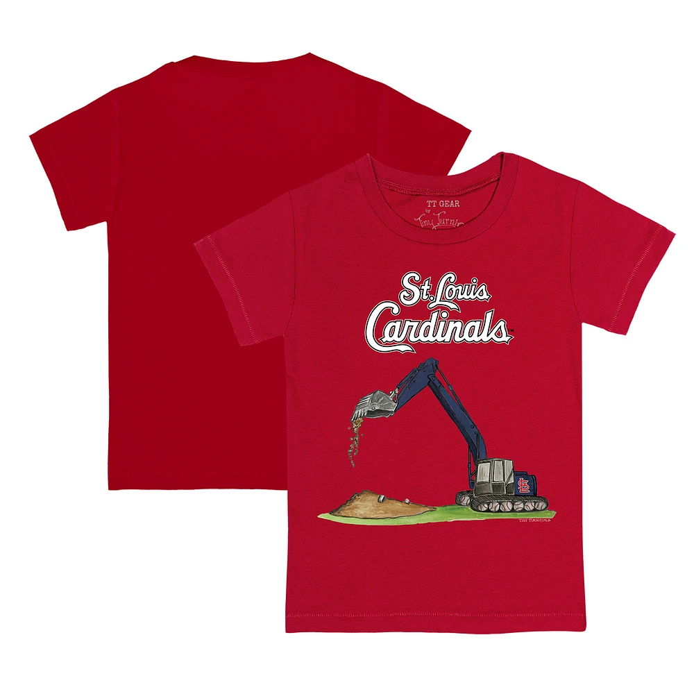 Toddler Tiny Turnip Red St. Louis Cardinals Excavator T-Shirt