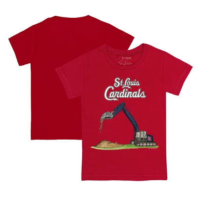 Toddler Tiny Turnip Red St. Louis Cardinals Excavator T-Shirt