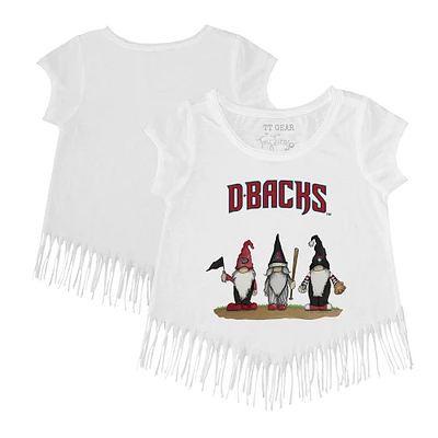 Girls Toddler Tiny Turnip Arizona Diamondbacks Gnomes Fringe T-Shirt