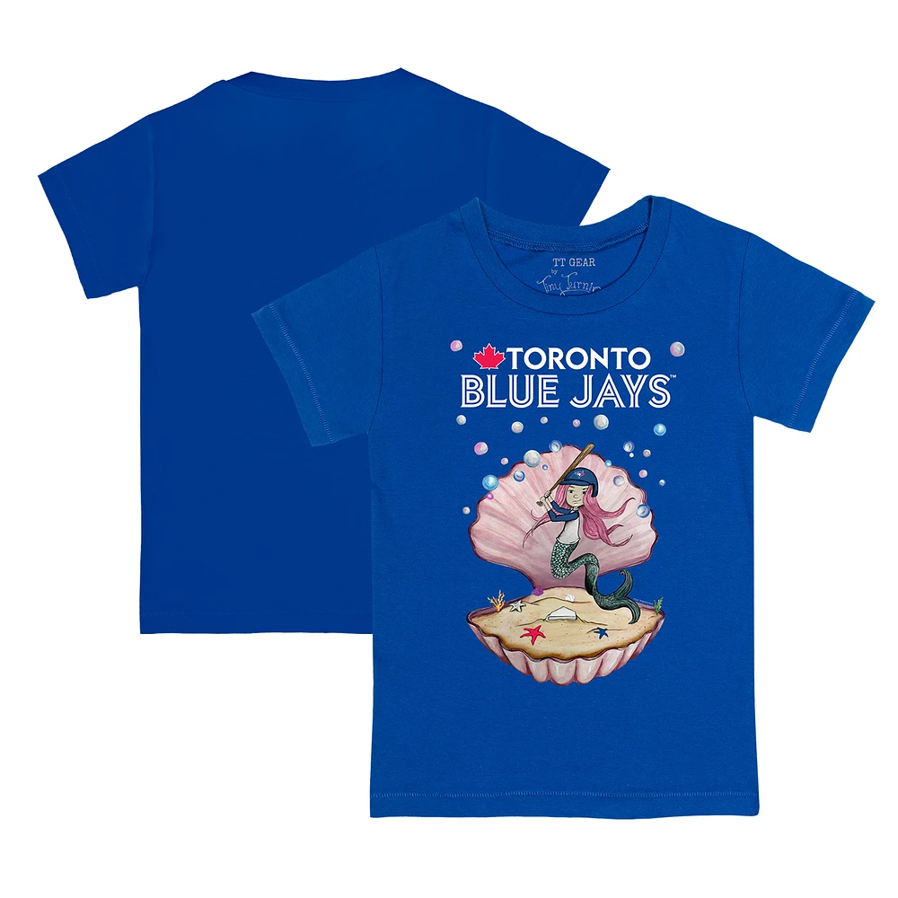 Toddler Tiny Turnip Royal Toronto Blue Jays Mermaid T-Shirt
