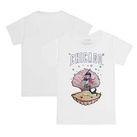 Toddler Tiny Turnip White Chicago Cubs Mermaid T-Shirt