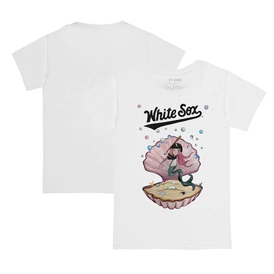 Toddler Tiny Turnip White Chicago Sox Mermaid T-Shirt
