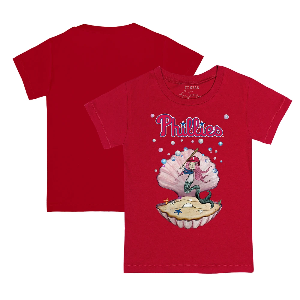 Toddler Tiny Turnip Red Philadelphia Phillies Mermaid T-Shirt