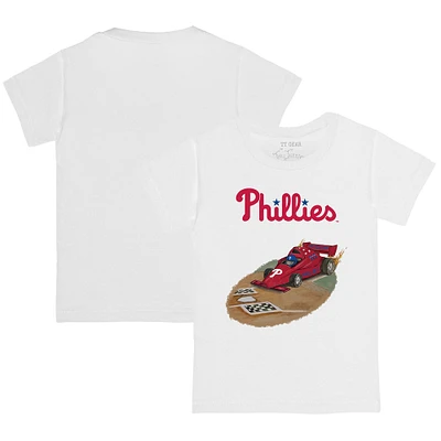 Toddler Tiny Turnip Philadelphia Phillies Race Car T-Shirt