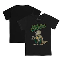 Toddler Tiny Turnip Black Athletics Triceratops T-Shirt