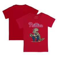 Toddler Tiny Turnip Red Philadelphia Phillies Triceratops T-Shirt