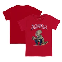Toddler Tiny Turnip Red Los Angeles Angels Triceratops T-Shirt