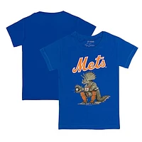 Toddler Tiny Turnip Royal New York Mets Triceratops T-Shirt