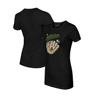 Women's Tiny Turnip Black Athletics Butterfly Glove T-Shirt