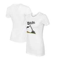 Women's Tiny Turnip White Chicago Sox Excavator T-Shirt