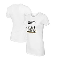 Women's Tiny Turnip White Chicago Sox Gnomes T-Shirt