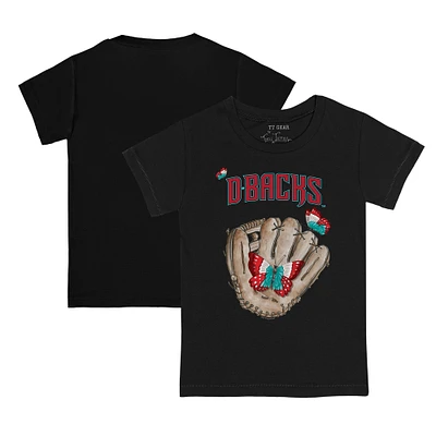 Youth Tiny Turnip Black Arizona Diamondbacks Butterfly Glove T-Shirt