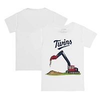 Youth Tiny Turnip White Minnesota Twins Excavator T-Shirt