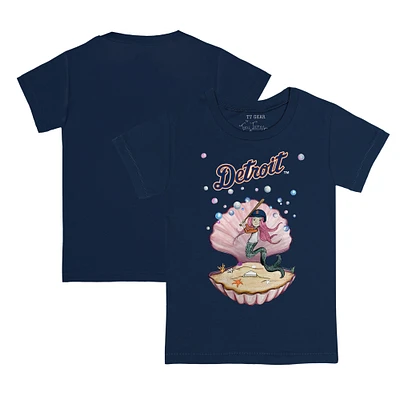 Youth Tiny Turnip Navy Detroit Tigers Mermaid T-Shirt