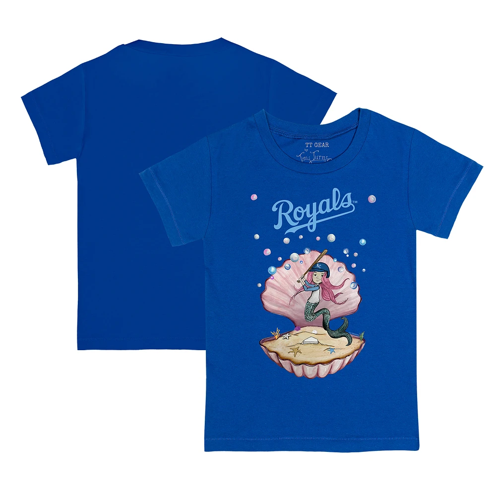 Youth Tiny Turnip Royal Kansas City Royals Mermaid T-Shirt