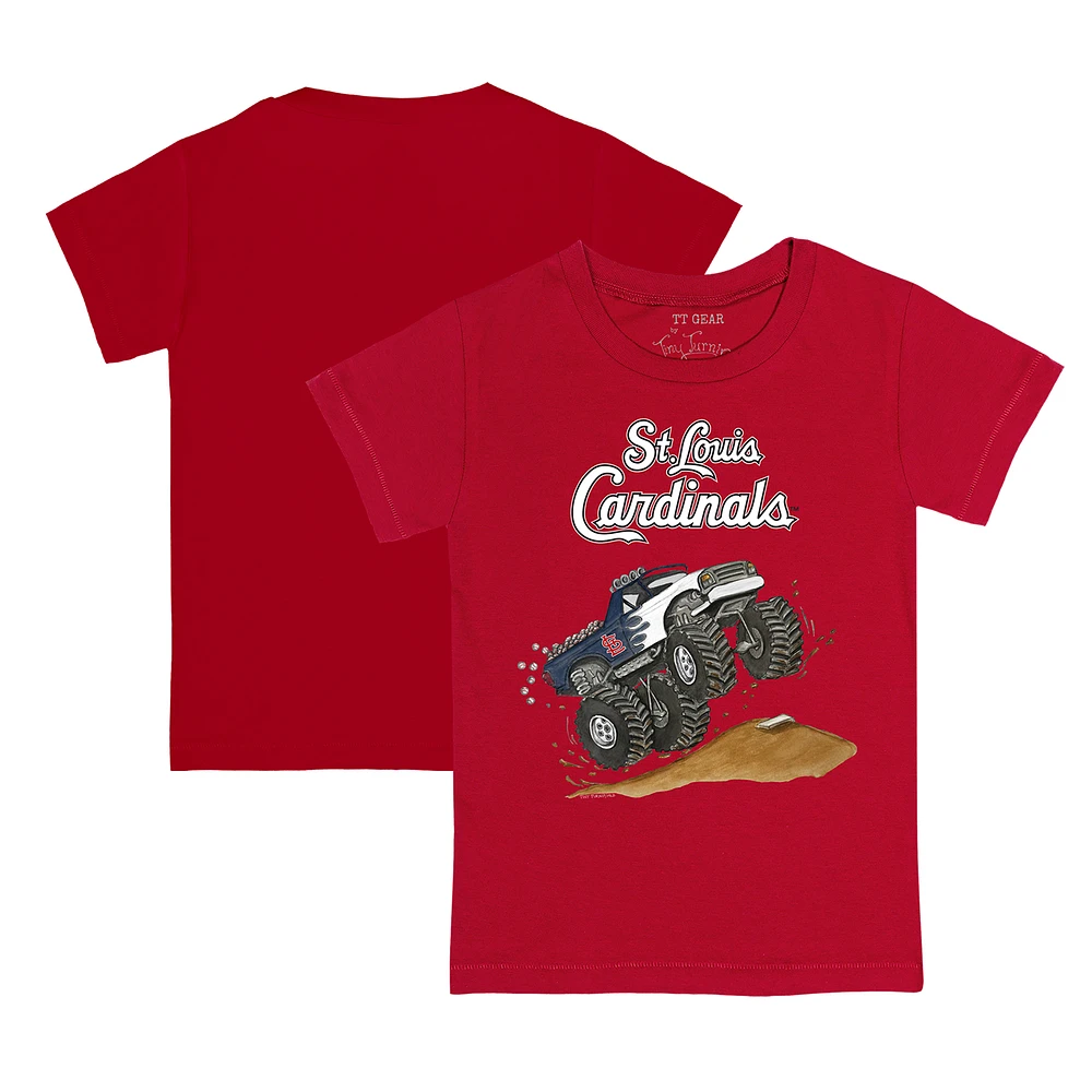 Youth Tiny Turnip Red St. Louis Cardinals Monster Truck T-Shirt