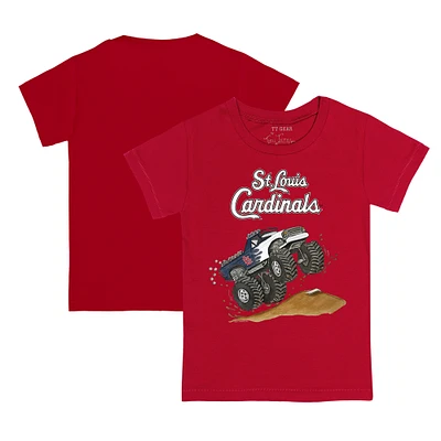 Youth Tiny Turnip Red St. Louis Cardinals Monster Truck T-Shirt