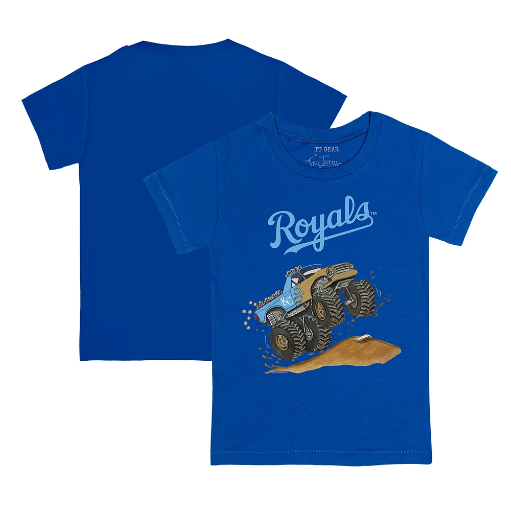 Youth Tiny Turnip Royal Kansas City Royals Monster Truck T-Shirt