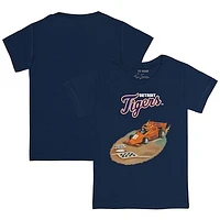 Youth Tiny Turnip Navy Detroit Tigers Race Car T-Shirt