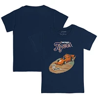Youth Tiny Turnip Navy Detroit Tigers Race Car T-Shirt