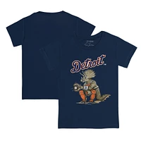 Youth Tiny Turnip Navy Detroit Tigers Triceratops T-Shirt