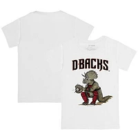 Youth Tiny Turnip White Arizona Diamondbacks Triceratops T-Shirt