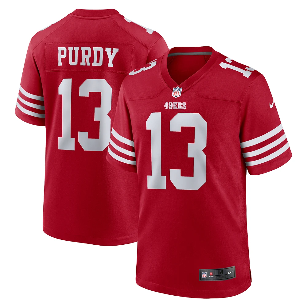 Men's Nike Brock Purdy Scarlet San Francisco 49ers Team Game Jersey