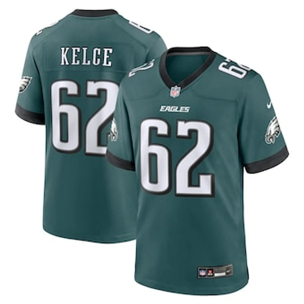 Men's Nike Jason Kelce Midnight Green Philadelphia Eagles Team Game Jersey