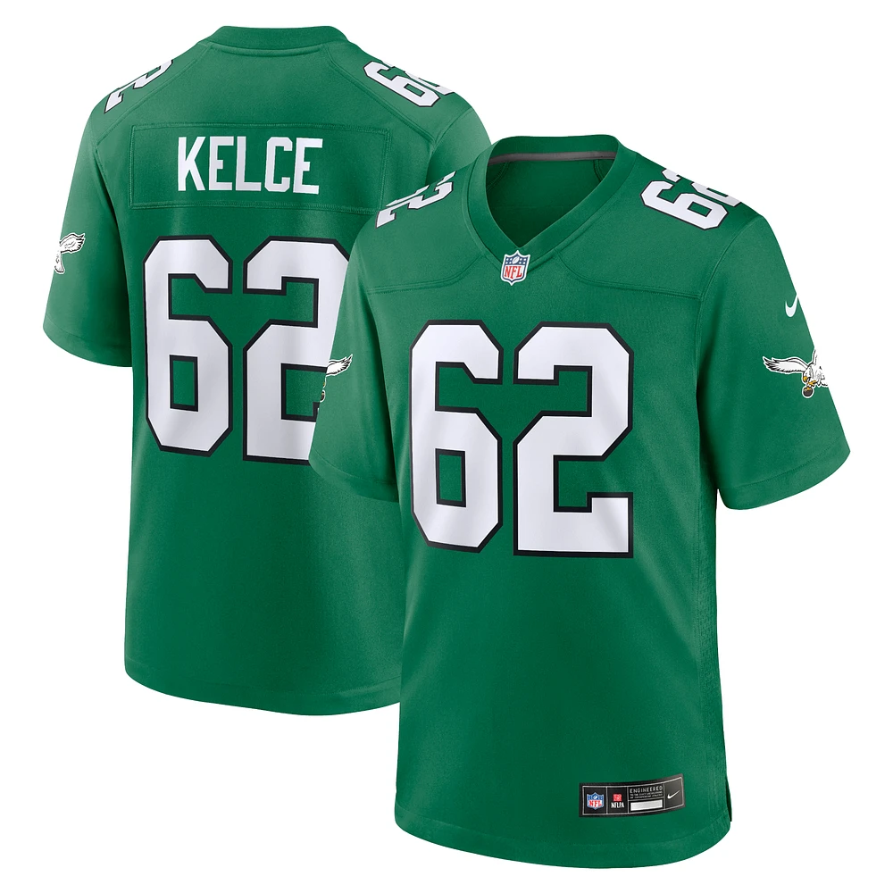 Men's Nike Jason Kelce Kelly Green Philadelphia Eagles Alternate Game Jersey