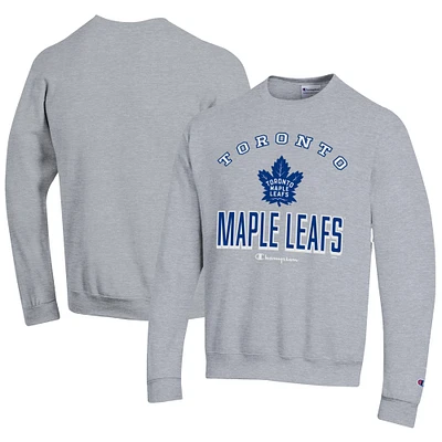 Men's Champion Gray Toronto Maple Leafs Eco Powerblend Crewneck Sweatshirt