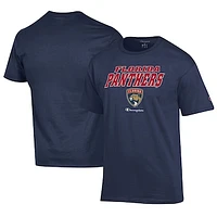 Men's Champion Navy Florida Panthers Jersey T-Shirt