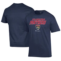 Men's Champion Navy Florida Panthers Jersey T-Shirt