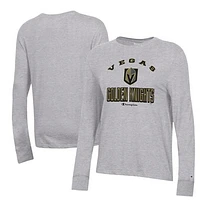 Women's Champion Heather Gray Vegas Golden Knights Core Long Sleeve T-Shirt