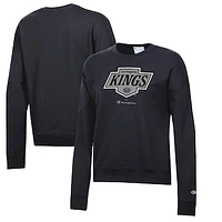 Women's Champion Black Los Angeles Kings Powerblend Pullover Sweatshirt